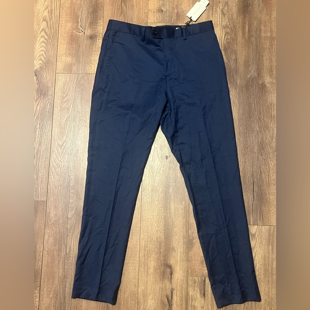 Mens Banana Republic Tailored Slim Fit Blue Pants 32R 32x32